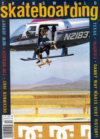 Danny Way set the high air record made with a ramp jump from a helicopter.