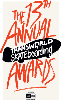La team Element remporte le prix de la Meilleure Équipe aux TransWorld SKATEboarding Awards,
