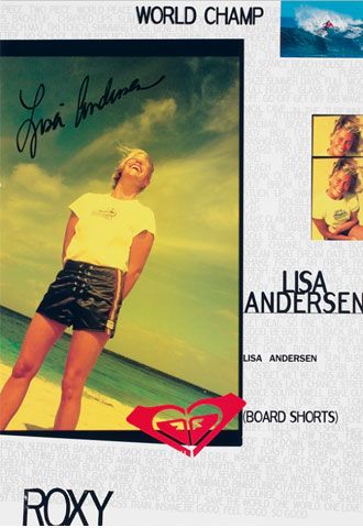 Lisa Andersen signed with ROXY